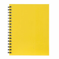 NoteBook A4 Spiral Hard Cover 200 page Yellow Spirax 512 - pack 5