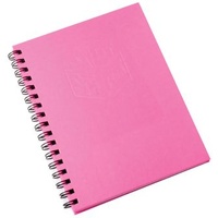 NoteBook A4 Spiral Hard Cover 200 page Pink Spirax 512 - pack 5