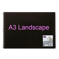 Visual Art Diary A3 white page 60L bulk discounts Landscape 110gsm 60 Leaf 120 pages