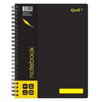 Notebook A4 Spiral 240 page Side open Quill Q595A - pack 5 #10513A