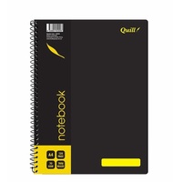 Notebook A4 Spiral 120 page side open Quill Q595 - pack 10 