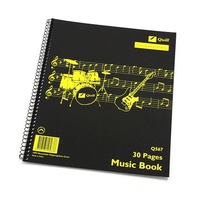 Music book spiral bound Q568 Quill 10568 - pack 10 