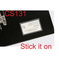 Business Card Pocket 65x100mm Box  10 CS131 Cumberland Self adhesive, opens short side