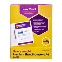 Sheet Protector A4  70 Micron  box 100 25100 Marbig Copysafe Ultra clear
