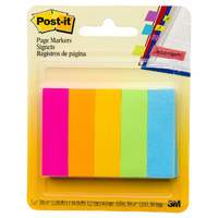 Page Markers Post it 670-5AN 12x43mm Assorted Neon Pack 500