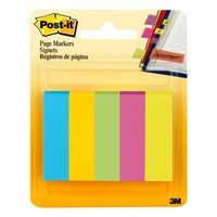 Page Markers Post-it 670-5AU Assorted Colours 13x44mm 5pk 3M ID 70005254324 70005157725 