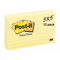 Post-it Notes in Energetic Colours in Extra Large 76 x 127 mm 1 x 6 Pads in Vibrant Colours with 100 Sheets per pad 