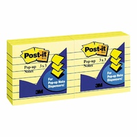 Post it Note POP UP 76x76 x 6 Yellow LINED (ruled) R335-YL 70005293611