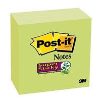 Post It Note  76x 76 654-5SSLE cube Limeade Green notes pads Recycled 70005263531