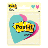 Post It Note assorted colours Hearts Design 7350 3m 