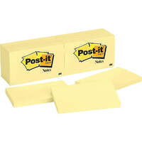Post it Note  76x127mm 655 Yellow 3M Pastel 3m pack 12  30021200140625