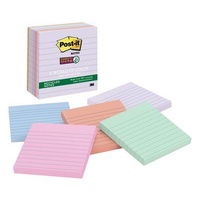 Post It Note 101x101mm 5 Pads 675-6SSNRP LINED Ruled, Recycled Bali Collection