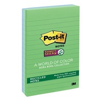 Post it Note 101x152mm Bora Bora 660-3SST 3x 90 sheet LINED colours Tropical 70007053344