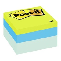 Post It Note  76x 76 654 2056-RC Cubes Blue Wave 470 Sheet 3m