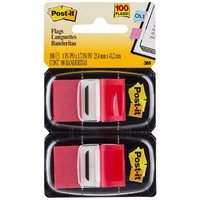 Flags Post it 680-RD2 25mm Twin Pack RED 50 flags per dispenser 70071206067