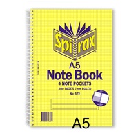 Notebook A5 3 Subject 150 Leaf 210x158mm Pack 5 572 300 page