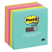 Post It Note  76x 76 654-5SSMIA cube Miami notes pads Recycled 