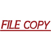 Stamp Pre-inked FILE COPY in Red shiny 1322 - each 