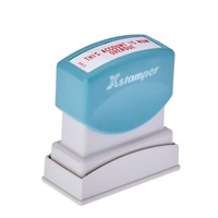 Stamp Pre-inked ACCOUNT IS NOW OVERDUE Red Xstamper 1344 