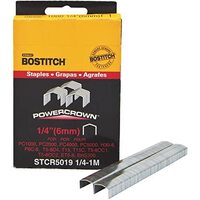 Staples Bostitch STCR5019  6mm 1/4 box 1000 T15C T68 staples T15 P6C-8 P6C-8P