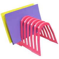 Incline sorter Step Files Italplast Large Plastic I408 Watermelon Pink