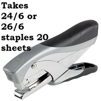 Stapler > 20 sheet Rexel Plier 56 2600001 - each 24/6 or 26/6 staples