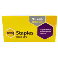 Staples 26/6 5000 fits most staplers Marbig 90300 - box 5000 