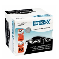 Staples  9/12 12mm Rapid box of 5000 capacity: 90 sheets