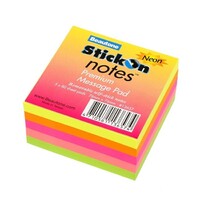 Stick on Notes Cube 76x 766 Neon Beautone 13657 - each 