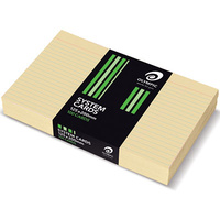 System Card 125 x 200mm Ruled 29073 Buff Pack 100 141466