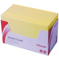 6x4 System Cards 100x150mm Ruled 43499 Yellow Pack 300 **Listed as special order, not stocked