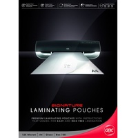 Laminating Pouch  A4 125 micron box 100 Gloss BL125MA4 Ibico