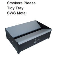 Smokers tidy bin fire proof metal - each  W X L X H (mm) 354x114x252