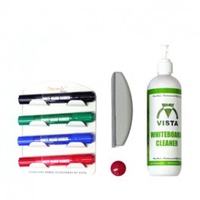 Whiteboard Starter Kit  4 markers 1x eraser and bottle of spray cleaner Vista VAKIT 