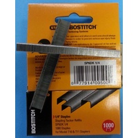 Staples Bostitch SP 6DK 6mm - box 1000 1/4"  inch