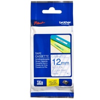 Brother TZe133 12mm x 8m Blue on Clear TZ-133 P-Touch - each 