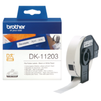 Brother DK11203 Label 17x87mm 300 Label Roll White File Folder