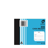 Cash Receipt Book 100x125mm Duplicate Carbon #614 Olympic 5x4 with extra carbon paper #142813