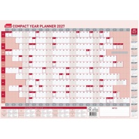 Year Planner 2027 Sasco 420x594 10435 1/2 size Rolled Compact Workstation Calendar #1043527