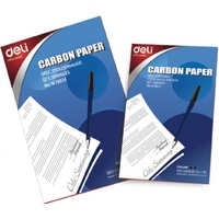 Carbon Paper A4 for Hand writing BLUE Deli Box 100 * this is called pencil carbon for writing on