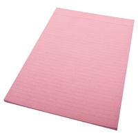 Pads Office A4 Ruled Bank Quill Pink x10