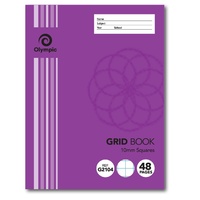 Grid Books 10mm 225x175mm 48 Page Quad Olympic Pack 20 G2104
