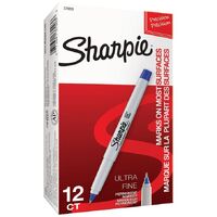 Marker Sharpie ULTRA Fine 0.3mm Blue Box 12 Permanent S37003 