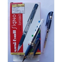 Pens Uniball UM153 Gel Impact 1mm Blue Black Box 12 1.0mm ball and 0.6mm line capped