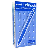 Pens Uniball SN100M BP RT Laknock Medium Blue box 12 SN100MBL 