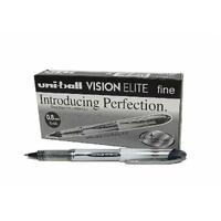 Pens Uniball UB200 Black Rollerball Vision Elite 0.8mm box 12 UB200BK