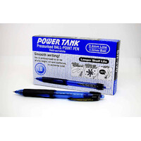 Pens Uniball SN220 Blue Power Tank Ballpoint 1.0mm Retractable box 12 SN220MBL