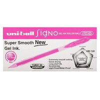 Pens Uniball UM120 Signo 0.7mm Pink Box 12
