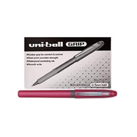 Pens Uniball UB245 Grip Micro 0.5mm Red Box 12 UB245R