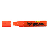 Liquid Chalk Dry Wipe 15mm Orange Markers Texta Jumbo Card of 1 0388080